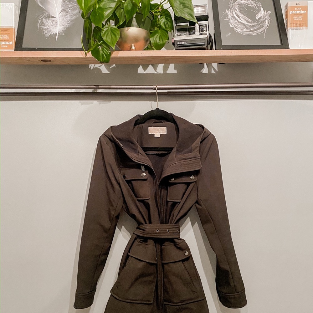 Michael Kors Olive Raincoat
